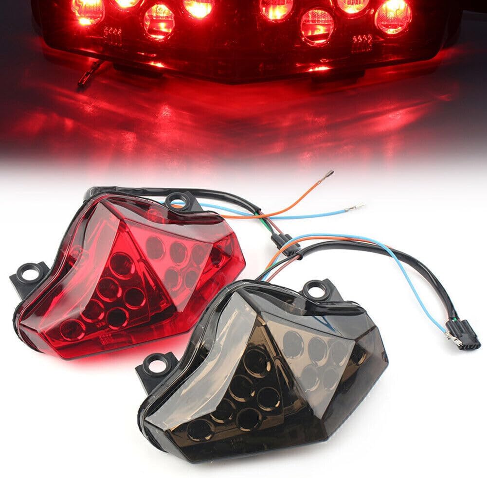 ya 4 8.8.2 for Kawasaki ER-6N / ER-6F 2012-2016 Motorcycle Rear LED Brake Taillingt