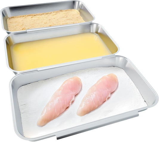 ya 26 10.21 baidi 3-Piece Larger Interlocking Breadcrumb Tray Set