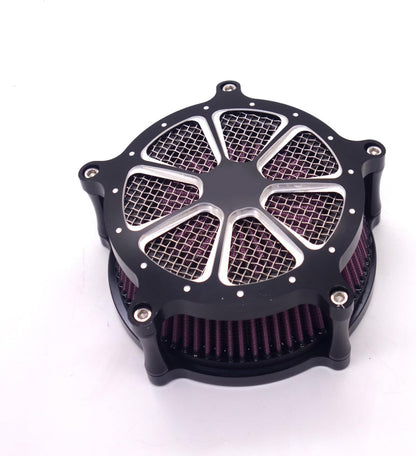 ya 5 8.10 Black CNC Air Cleaner Intake Filter System for Harley Softail Touring 2014-2015