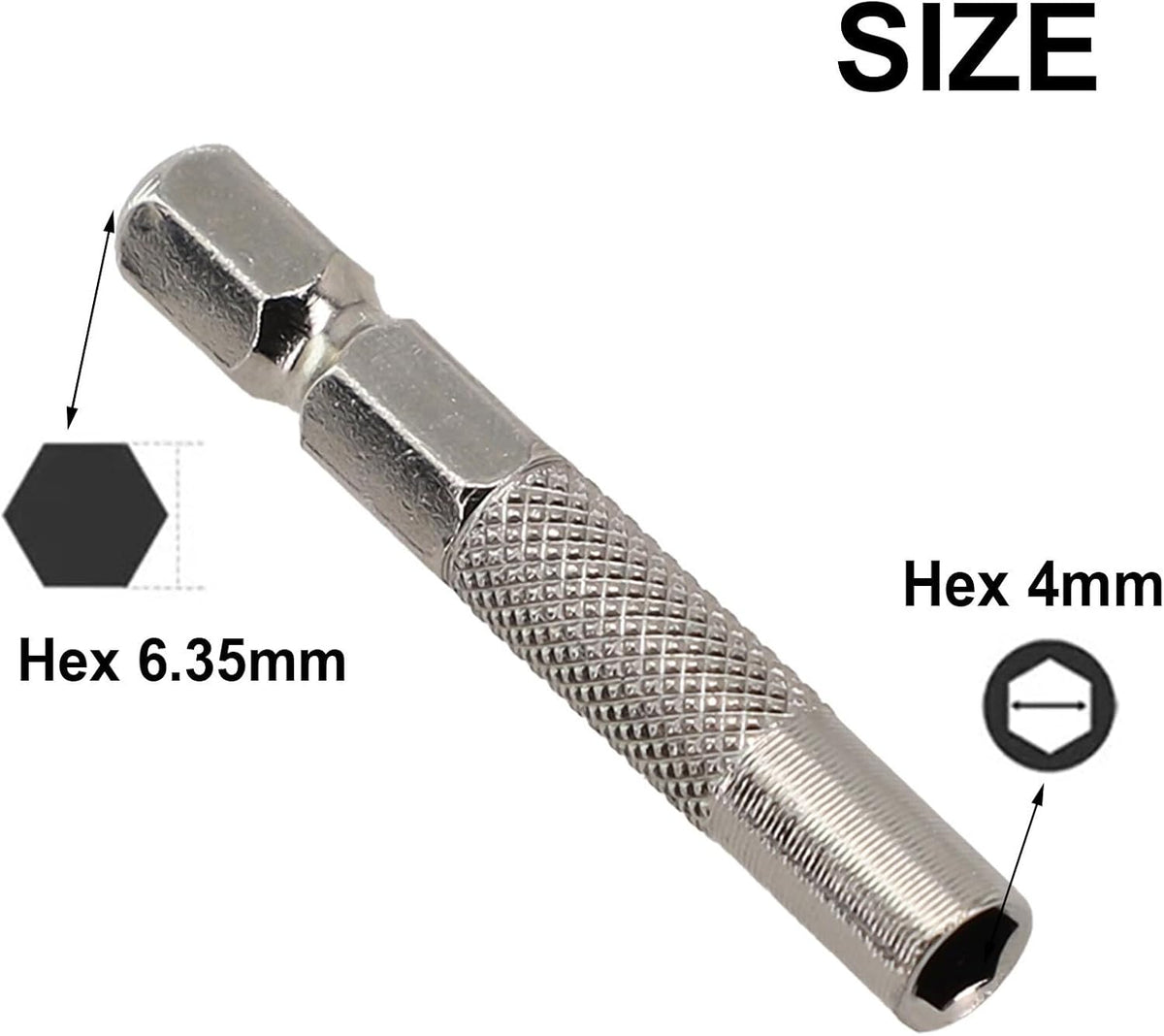 ya 26 10.21 baidi 2x Hex Shank 1/4 Insert Bit Adapter To 4mm Electric Screwdriver Socket Holder