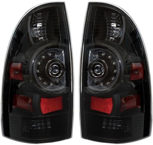 ya 4 8.10 A pair of tail lights fits 2005-2015 for Toyota Tacoma lights L+R LED red rear lights 