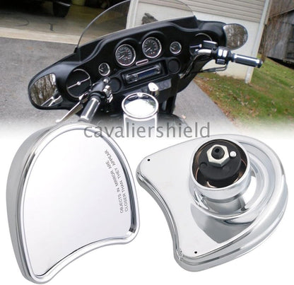 ya 13 9.15 baidi Chrome Batwing Inner Fairing Mount Side Rear Mirrors for Harley Touring 96-2013