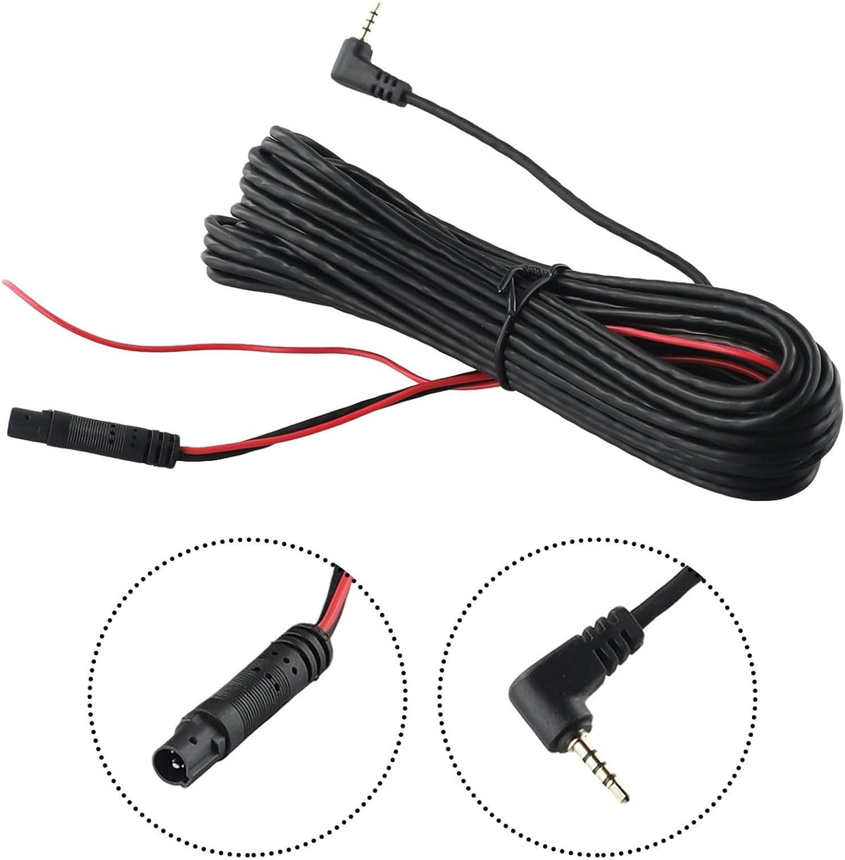 ya 4 8.14 Garden Indoor Extension Cable Cord Wire 5 Pin Accessories Backup Black