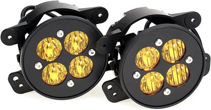 ya 7 8.24 baidi 2x Yellow LED Fog Light Kit for Jeep Cherokee for Wrangler JK JT for Dodge Journey 