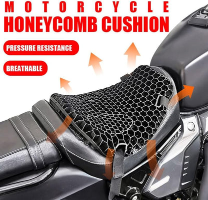 ya 5 8.24 baidi Motorcycle Comfort Gel for SEAT Cushion Cover Honeycomb Pillow Pad Pressure Relief