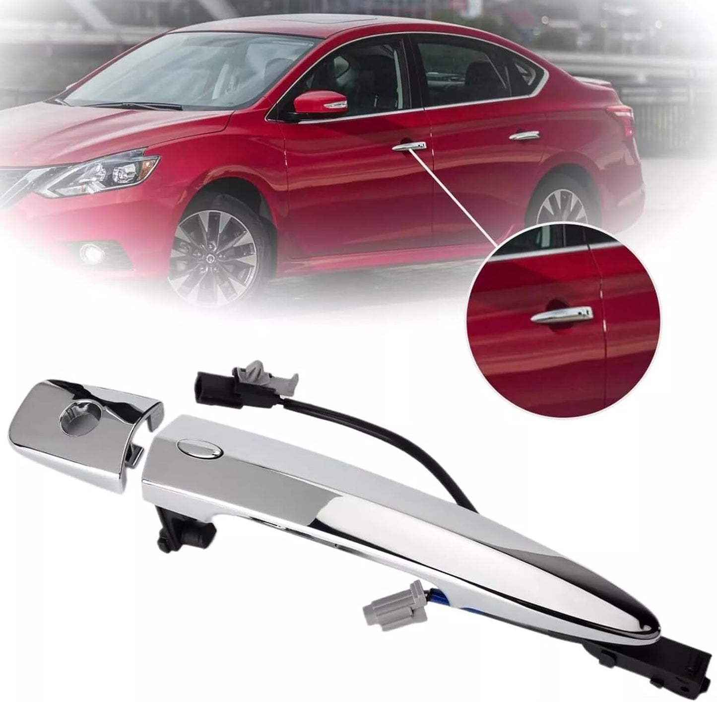 ya 2 8.15 Door Handle 806469N00A for 13-18 for Nissan Sentra 09-14 Murano Maxima Front Left
