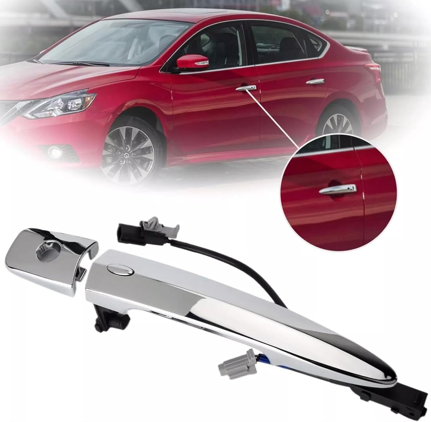 ya 2 8.15 Door Handle 806469N00A for 13-18 for Nissan Sentra 09-14 Murano Maxima Front Left