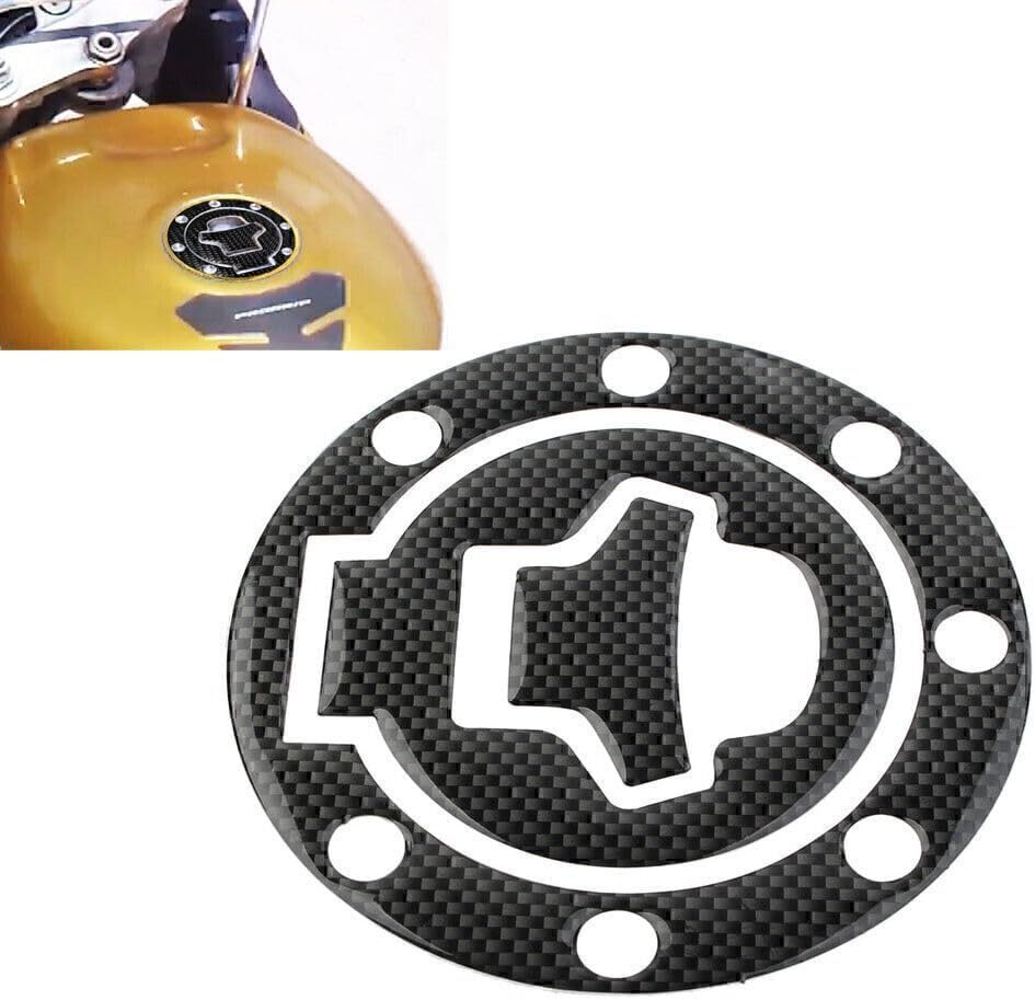 ya 4 8.10 Fit 97-03 GSXR-600/750/1000 Carbon fiber Gas Tank Fuel Cap Cover Protector Pad