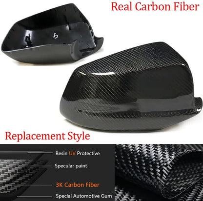 ya 11 9.14 baidifor BMW 5 SER F10 F18 2010-13 PRE LCI Carbon Fiber Rearview Mirror Cover Replace