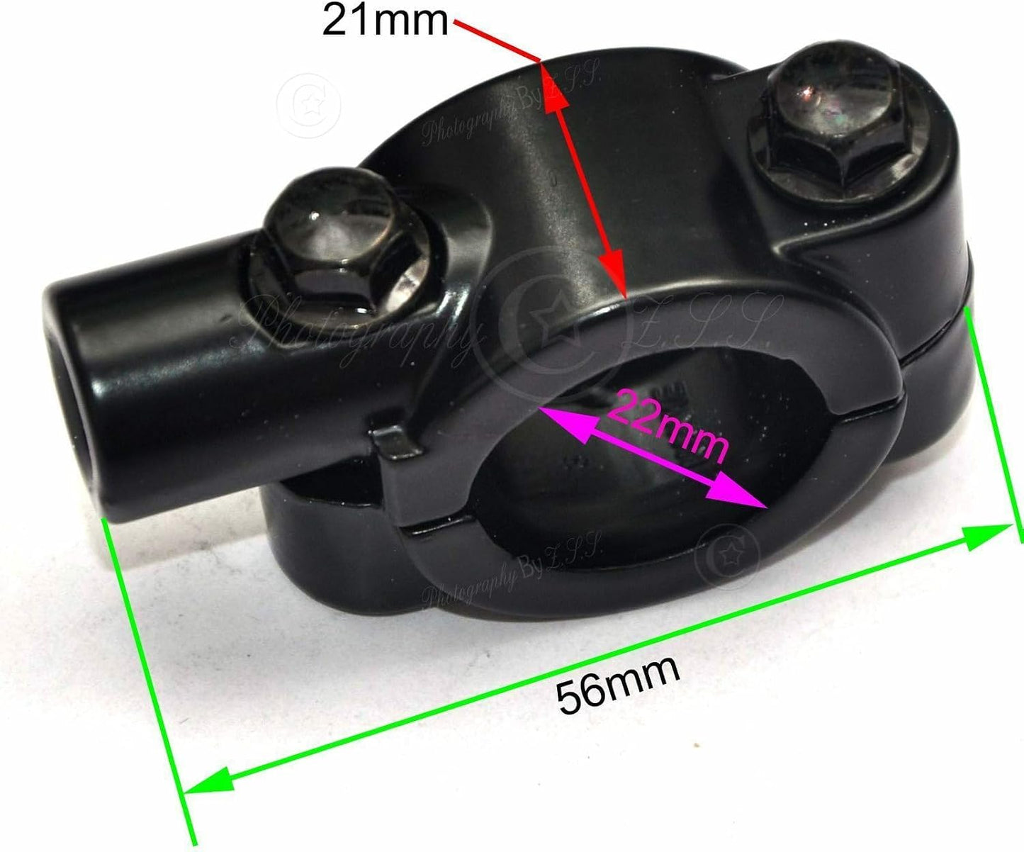 ya 2 8.15 Motorcycle e-Bike Bike Rear Mirror Mount Clamp Holder Hand Bar Bracket Part-10mm
