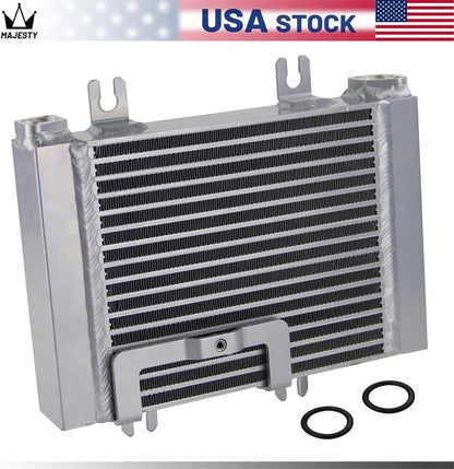ya 12 10.8 baidi Upgrade Aluminum Oil Cooler Drop-in Fitment for 2009-2019 for Nissan R35 GT-R Silver