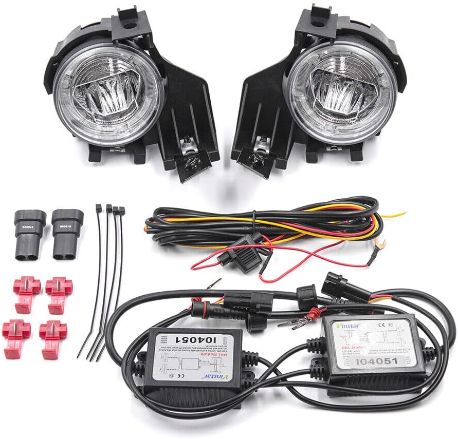ya 7 8.24 baidi Halo Ring LED DRL Daytime Running Lights Fog Lights for 2008-10 for Subaru for Impreza WRX 