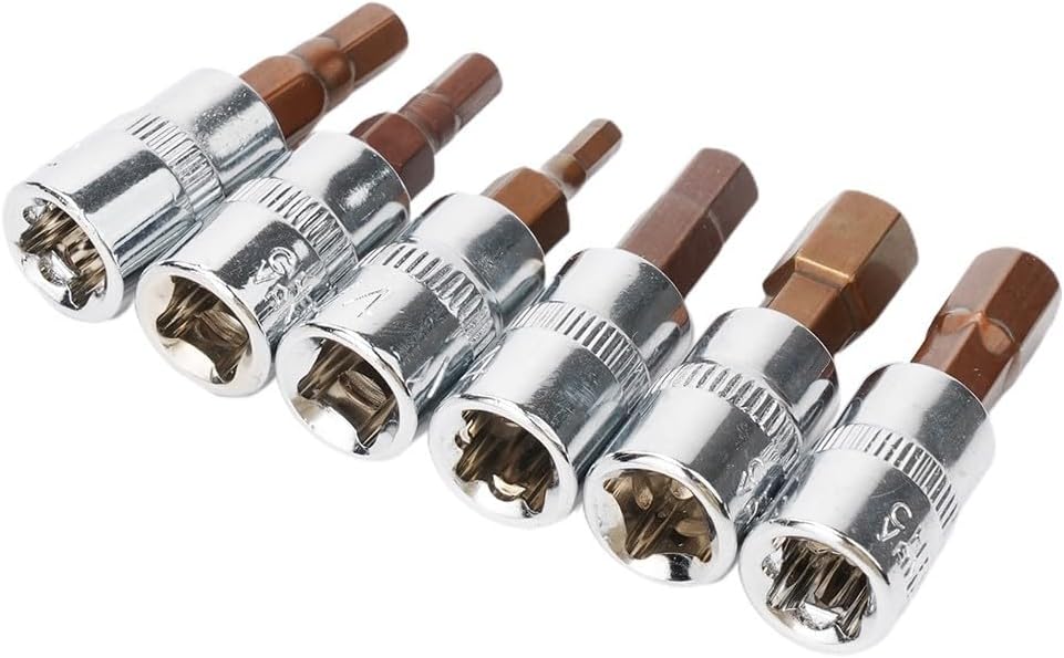 ya 14 9.20 baidi 6pcs 1/4 Inch Screwdriver Bit Socket Set Hex Screw Driver Bits Tools H3-H8-1