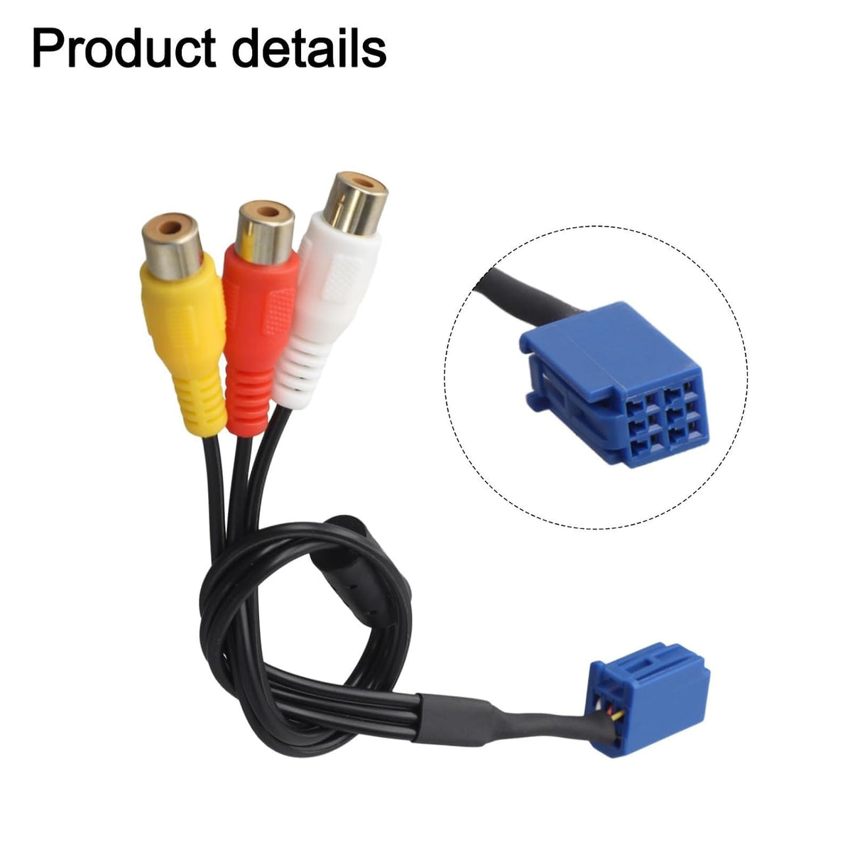 ya 23 10.7 baidi for for Toyota for VTR 6 Pin Connector for Reliable for RCA for Audio Connection