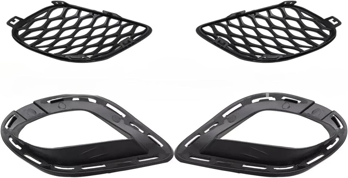 ya 14 9.20 zhengce Set of 4Pcs Bumper Fog Lamp Cover Bezel & Bracket for Dodge for Charger 20-1