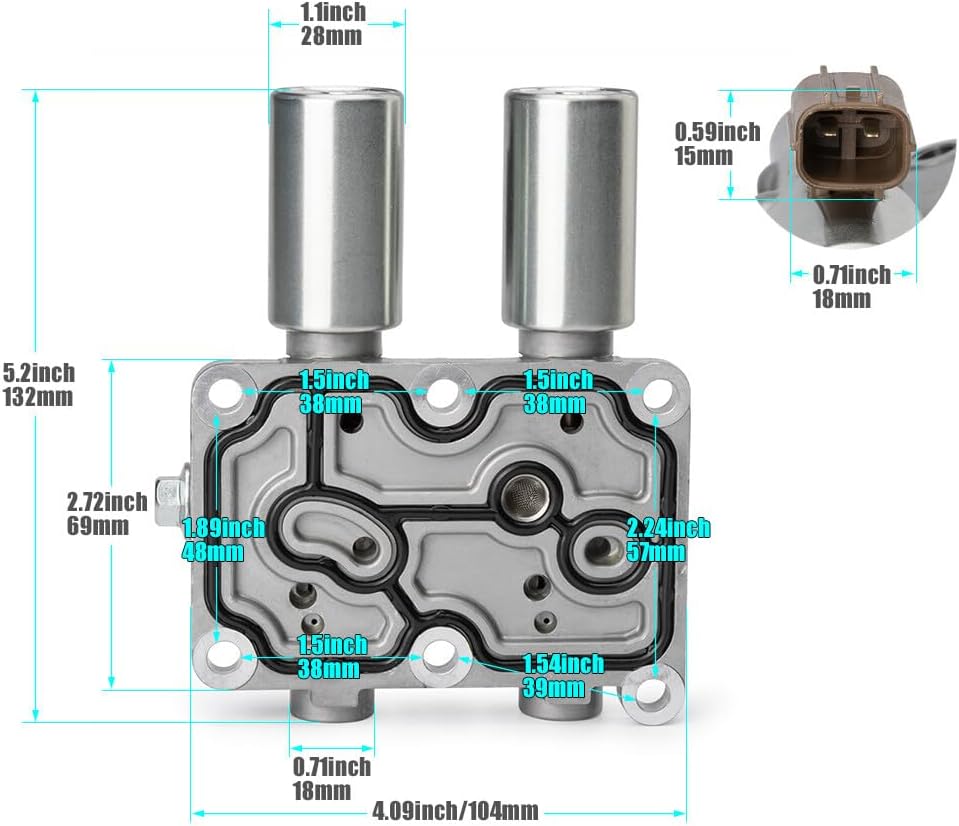 ya 10 9.16 baidi One dual linear solenoid valve 28015-PLX-305 for Honda for Civic 1.7L 01-05 transmission.