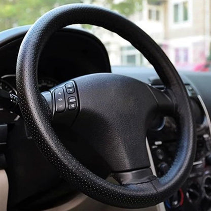 ya 4 8.14 Black Drive Truck PU with Needles and Thread Fit 38cm Car Steering