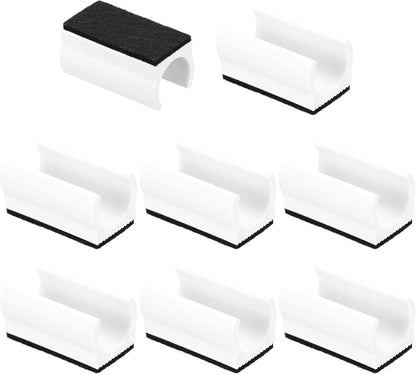 ya 26 10.21 baidi 8pcs U Chair Leg Caps, 19mm U Shaped Chair Leg Floor Protector Tangle, White