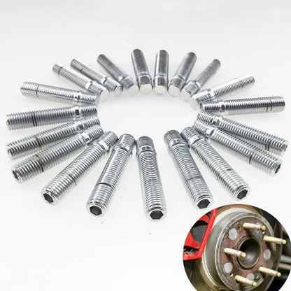 ya 10 9.16 baidi 20pcs M14x1.25 to M12x1.5 50mm Extended Wheel Stud Bolt Conversion Screw Adapter