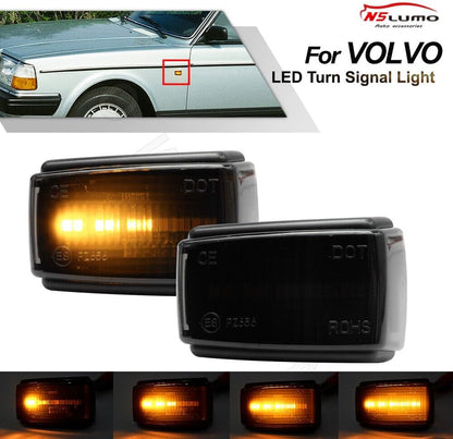ya 7 8.24 baidi Luce sequenziale LED del segnale di parafango per for Volvo S/V 40 70 90 940 850 780