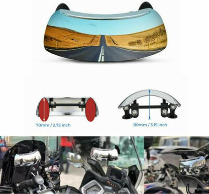 ya 2 8.15 180 Degree Motorcycle Blind Spot Mirror Rear View Mirror Anti Glare Wide Angle