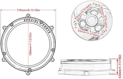 ya 23 10.7 baidi Racing-grade transparent clutch protector and spring retainer for Ducati Panigale V4 Special V4S-