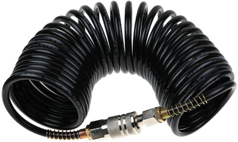 ya 26 10.21 baidi PE Pneumatic Adapter Quick Coupler Inflating Coil Air Hose Compressor New