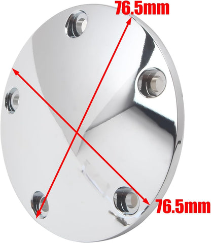 ya 4 8.14 Chrome Domed Timing Points Cover for Harley Twin Cam Softail Dyna Touring 99-17