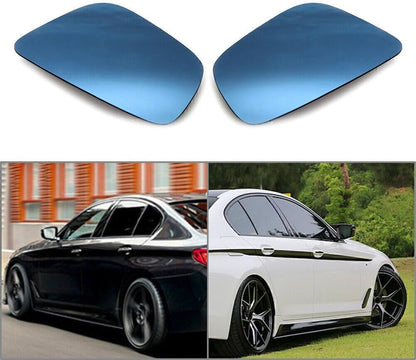 ya 11 9.14 baidifor BMW 5Series G30 G31 2016+ 17 Wing Mirror Glass Aspherical Heated Blue Tinted