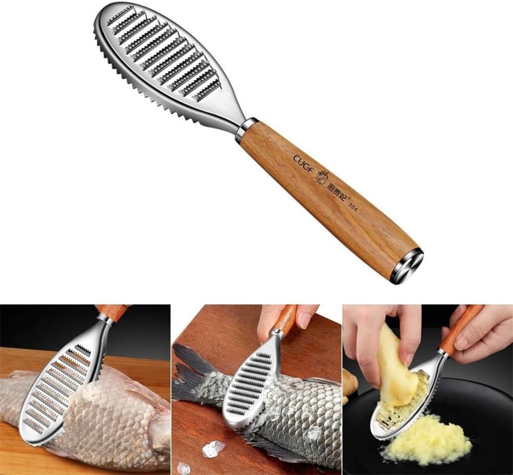 ya 14 9.20 baidi For Fish Cleaning Fish Skin Brush Non-slip Handle Splatter-proof Design-1