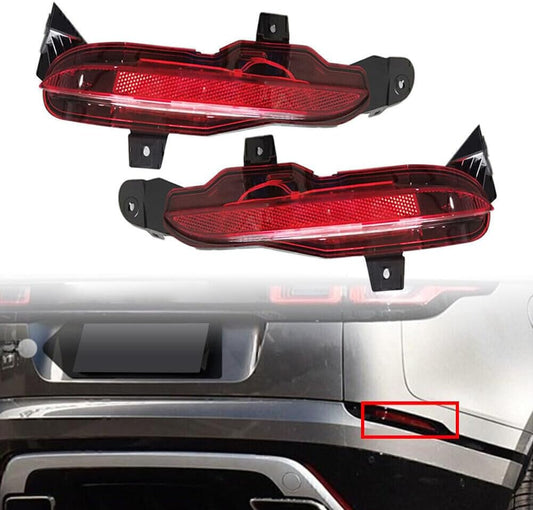 ya 4 8.10 2X Bumper Fog Lamp Light Rear Reflector Fit 2018-22 for Land Rover for Range Rover Velar