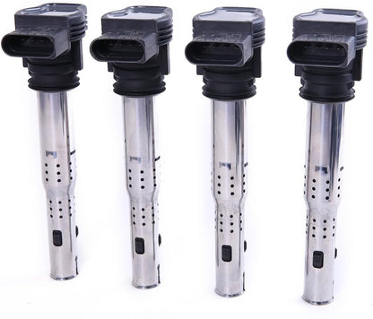 ya 4 8.10 4Pcs Ignition Coil Set for VW for Golf for Passat Beetle for Audi A4 Q3 Q5 for SEAT #07K905715F#