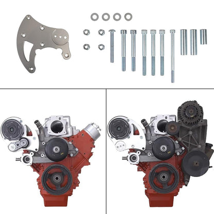 ya 10 9.16 baidi R4 AC Bracket Fit for Chevy LS Engines LS1 LS2 LS3 LS6 Truck Spacing Aluminum