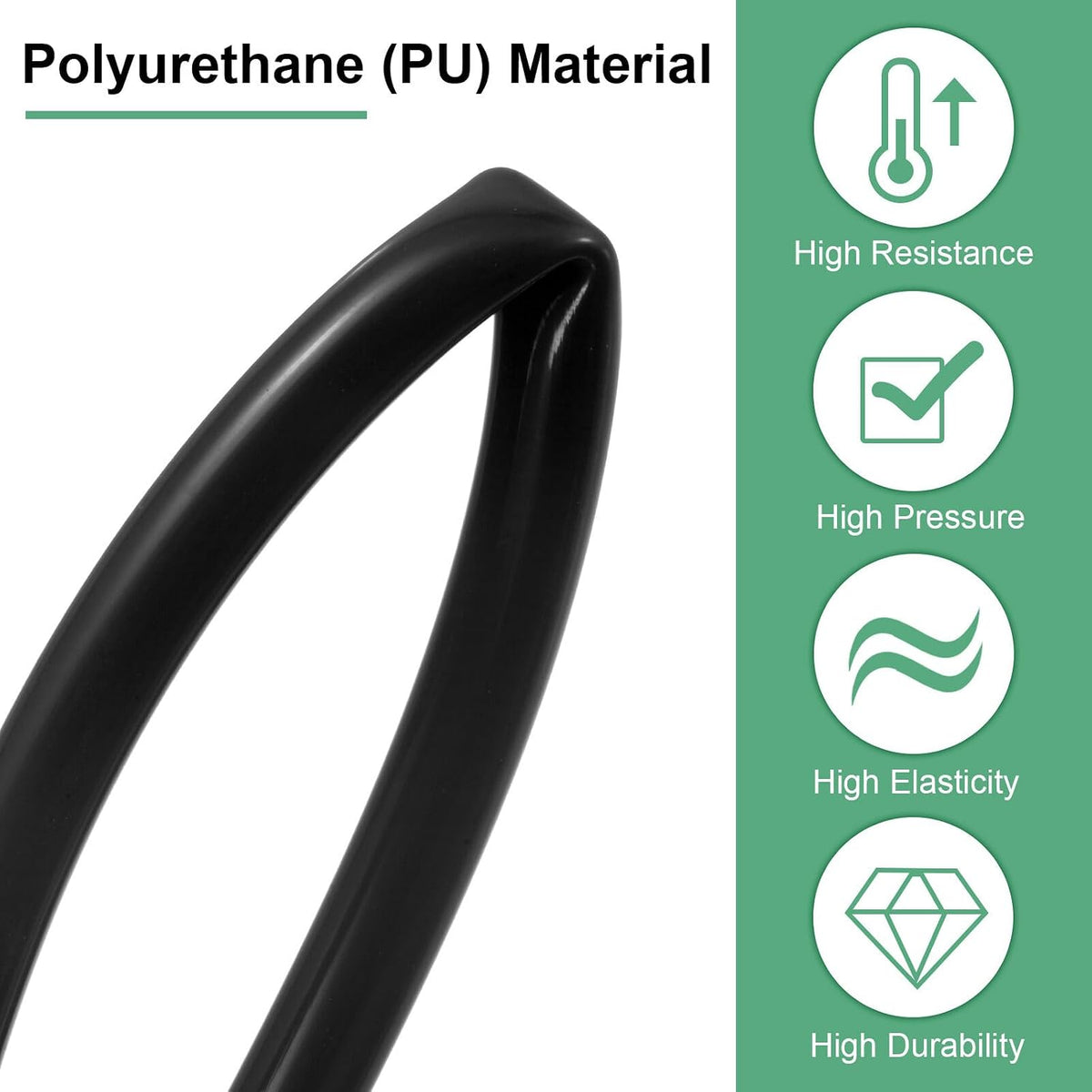 ya 14 9.20 baidi 5Meter Pneumatic Tubing Pipe 5x8mm PU Polyurethane Air Compressor Hose Black-1