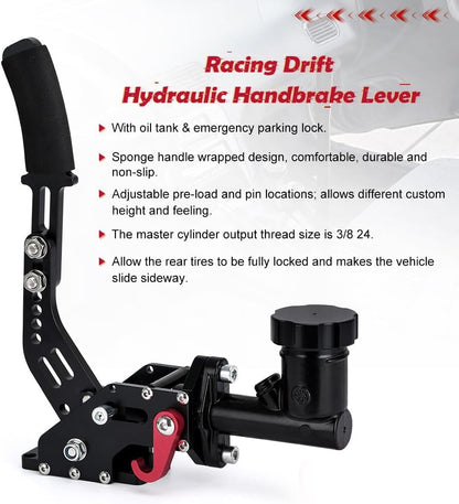 ya 10 9.16 baidi Hydraulic Drift Hydro E-Brake E Brake Racing Handbrake Long Arm Lever Park Brake