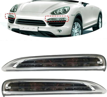 ya 10 9.16 zhengce For 11-14 for Porsche for Cayenne Front Bumper Daytime Run Light Lamp LED D