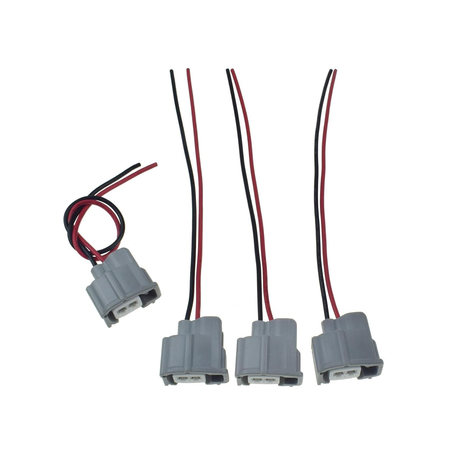 ya 2 8.15 4-Piece Female Fuel Injector Connector Electrical Plug Harness Suitable for Toyota for Lexus 