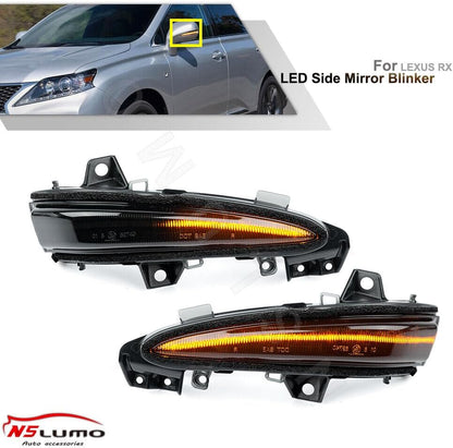 ya 7 8.24 baidi Dynamic LED Side Mirror Signal Indicator Lights for 2010-15 for Lexus RX450H RX350