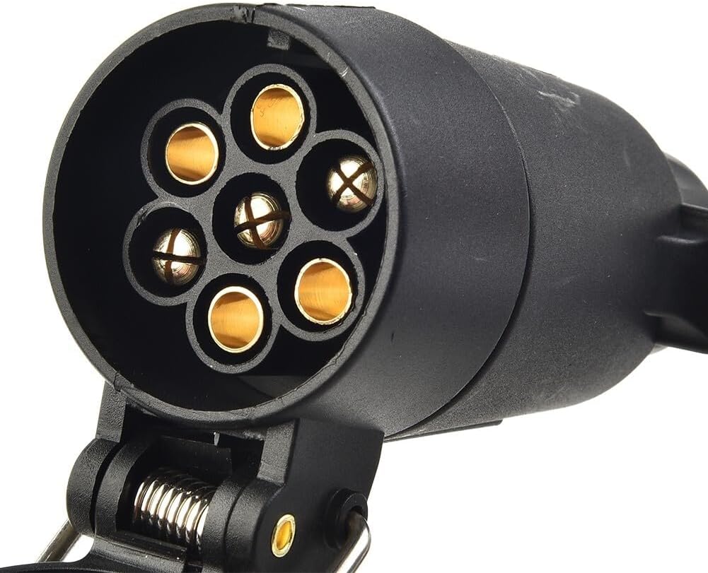 ya 5 8.24 baidi Durable Parts Trailer Light Converter 7-Pin 7-Way Blade Socket Round Plug