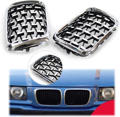 ya 4 8.14 for BMW 3 Series E36 97-99 Front Honeycombe Style Grill Mesh Bumper Grille Trim