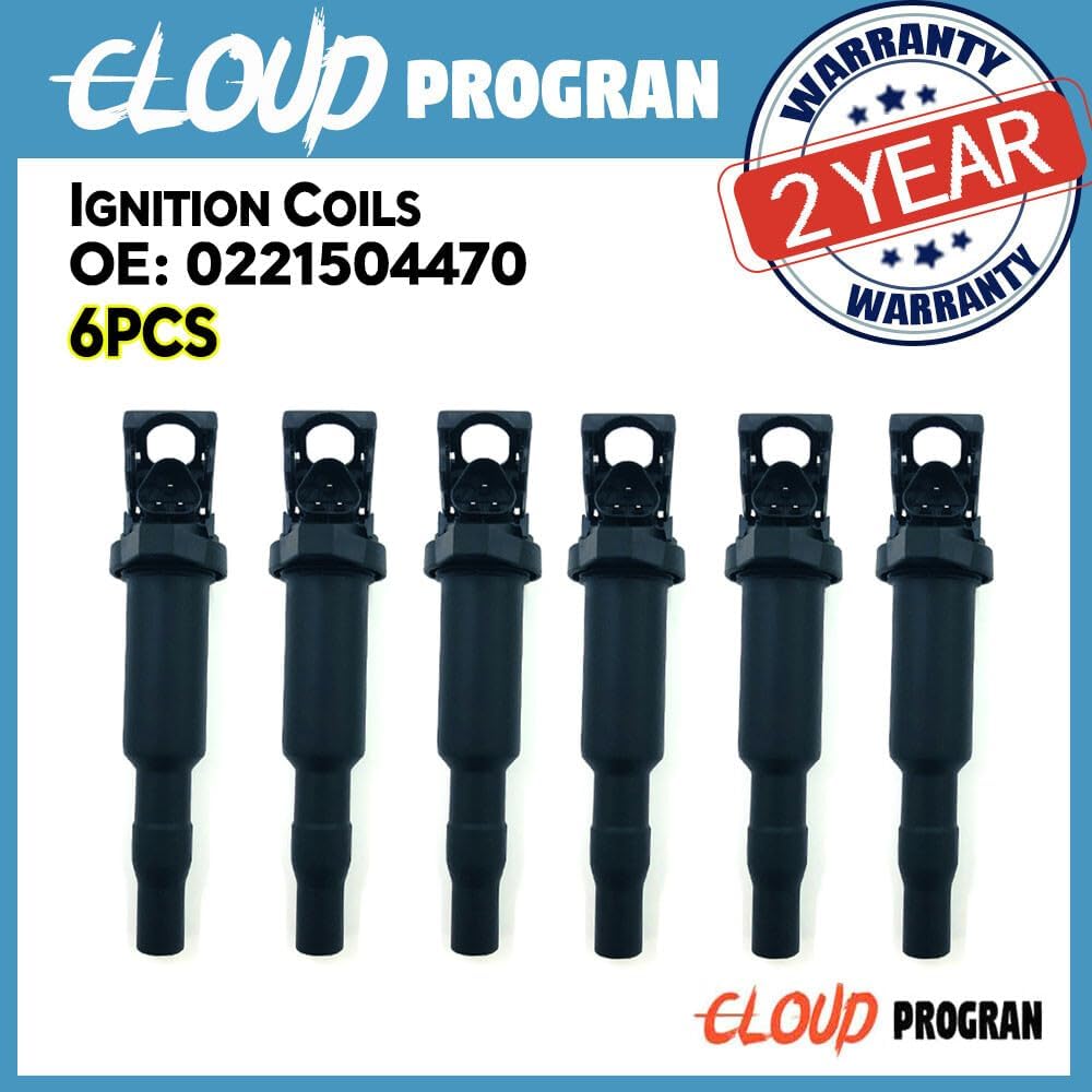 ya 9 10.24 6X Ignition Coil Spark Plug for BMW 128i 335i 328i 528i 535i X3 X5 UF592