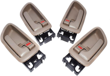 ya 4 8.14 Inside Door Handles Set Front Rear Left Right for Toyota Sequoia Tundra 4Pcs