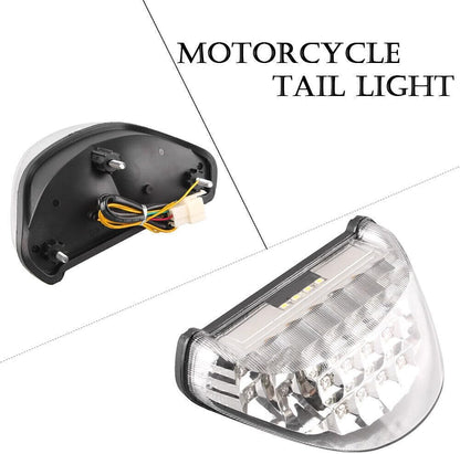 ya 10 9.16 zhengce Clear LED Brake Tail light Fit for Kawasaki ZX12R 2000-2005 w/Turn Signal