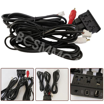ya 6 8.24 baidi 4 Pin 6 Pin to Type C for Audi o Cable USB Car Navigation AUX Adapter Panel Extension