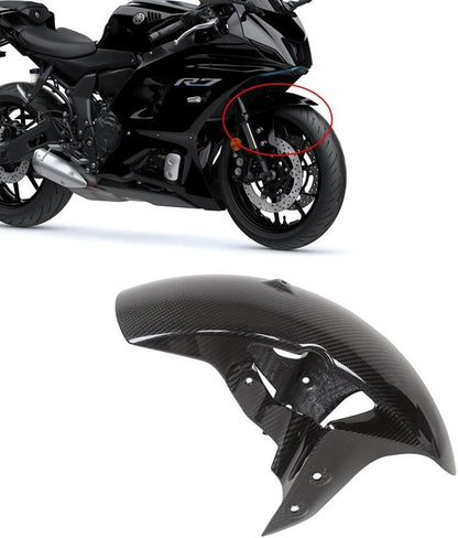 ya 7 8.24 baidi 100% Carbon Fiber Front Fender Protector for Yamaha R7 - Glossy