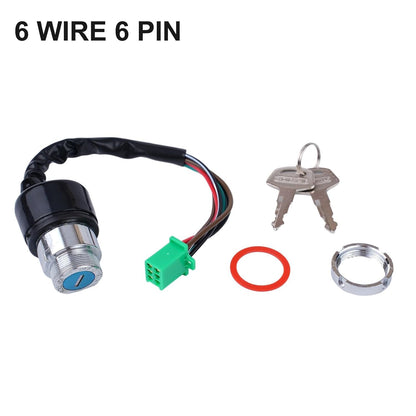 ya 13 9.15 baidi 6 Wire Motorcycle for Ignition Key Switch 2 Keys Set for 50CC 90CC 110CC