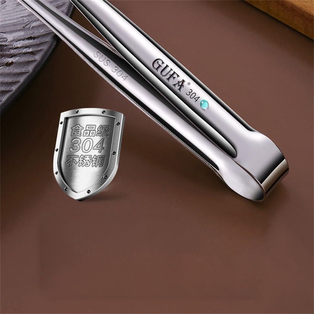 ya 14 9.20 baidi 1 * 304 Stainless Steel Barbecue BBQ Clip,Bread Clip/Food Clip Steak Clip,Kitchen-1