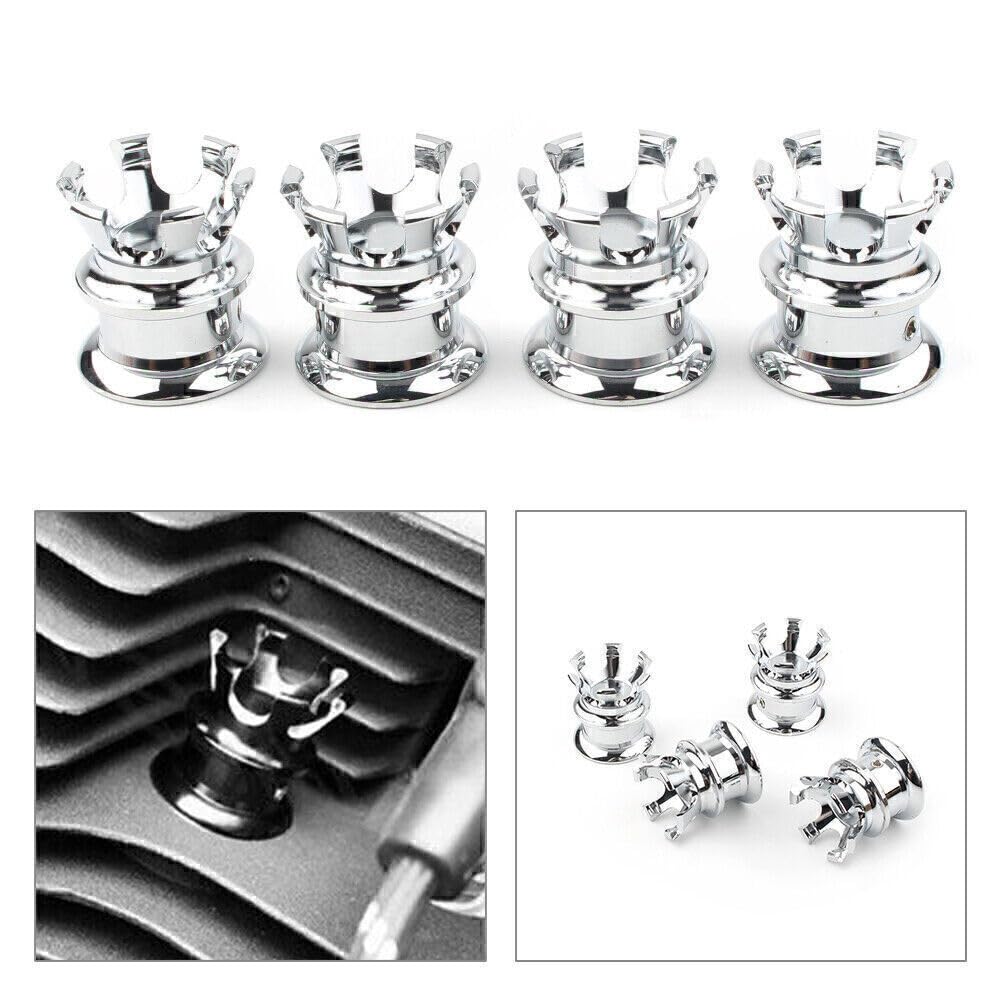 ya 9 10.24 Motorbike Engine Head Bolt Topper Cap Cover Trim Fit Sportster XL883 1200 C