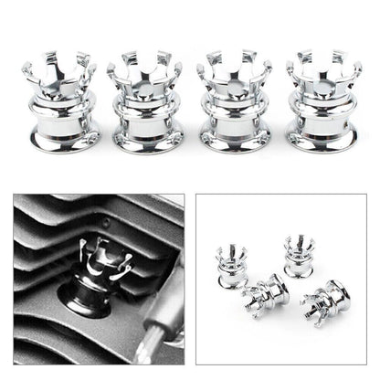 ya 9 10.24 Motorbike Engine Head Bolt Topper Cap Cover Trim Fit Sportster XL883 1200 C