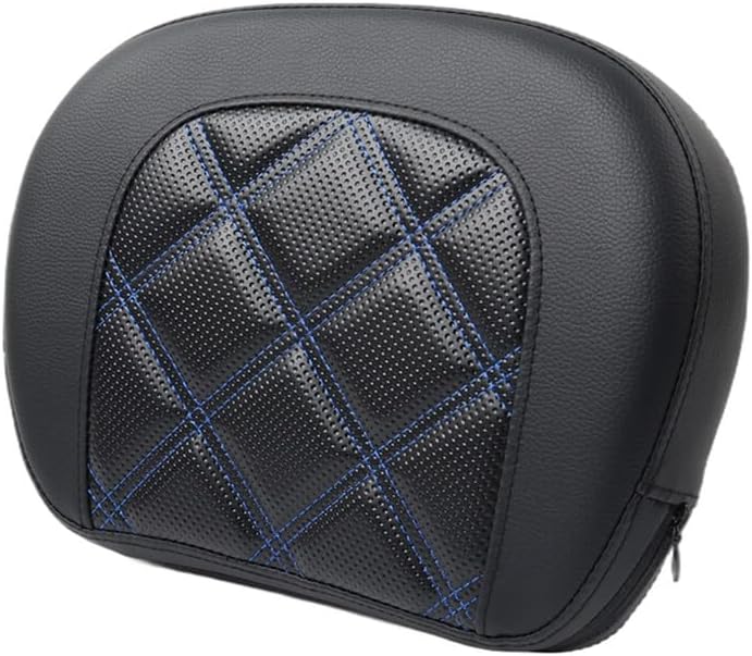 ya 6 8.14 Stitching Blue Passenger Sissy Bar Backrest Pad Bracket for Harley Street Glide